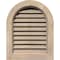 Ekena Millwork Round Top Gable Vent Unfinished, Functional, Pine Gable Vent w/ Brick Mould Face Frame, 16"W x 16"H GVWRT16X1600SFUPI - alternate 1